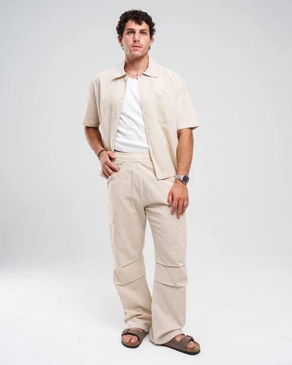 BEIGE CARGO LINEN