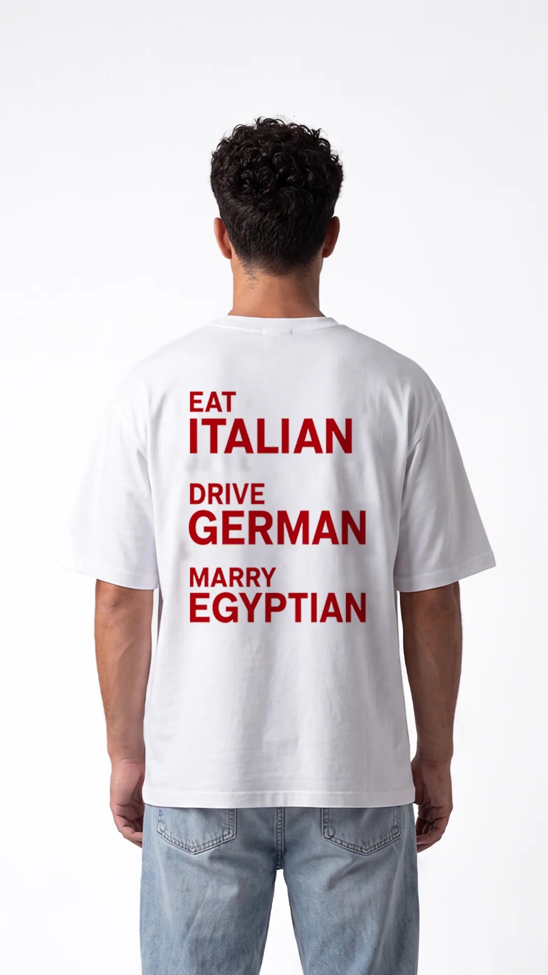 Marry Egyptian Tee – White