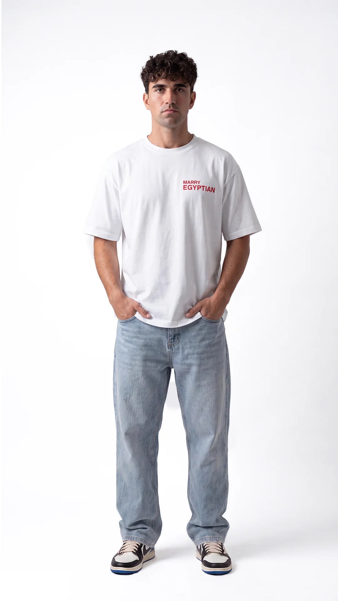 Marry Egyptian Tee – White