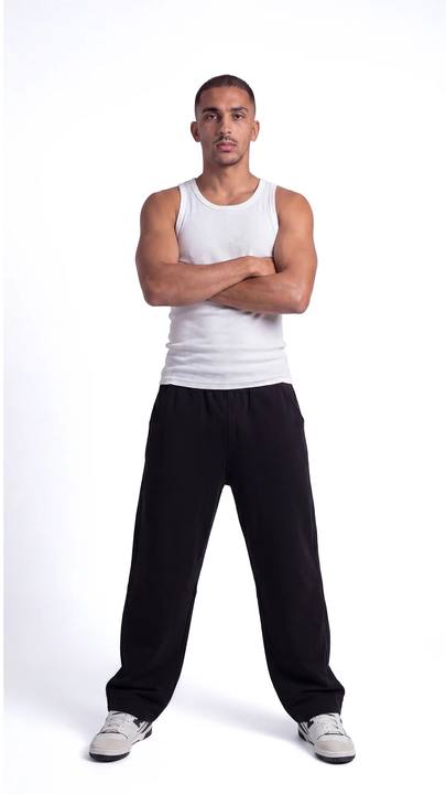 Wide Leg Sweatpants – Black