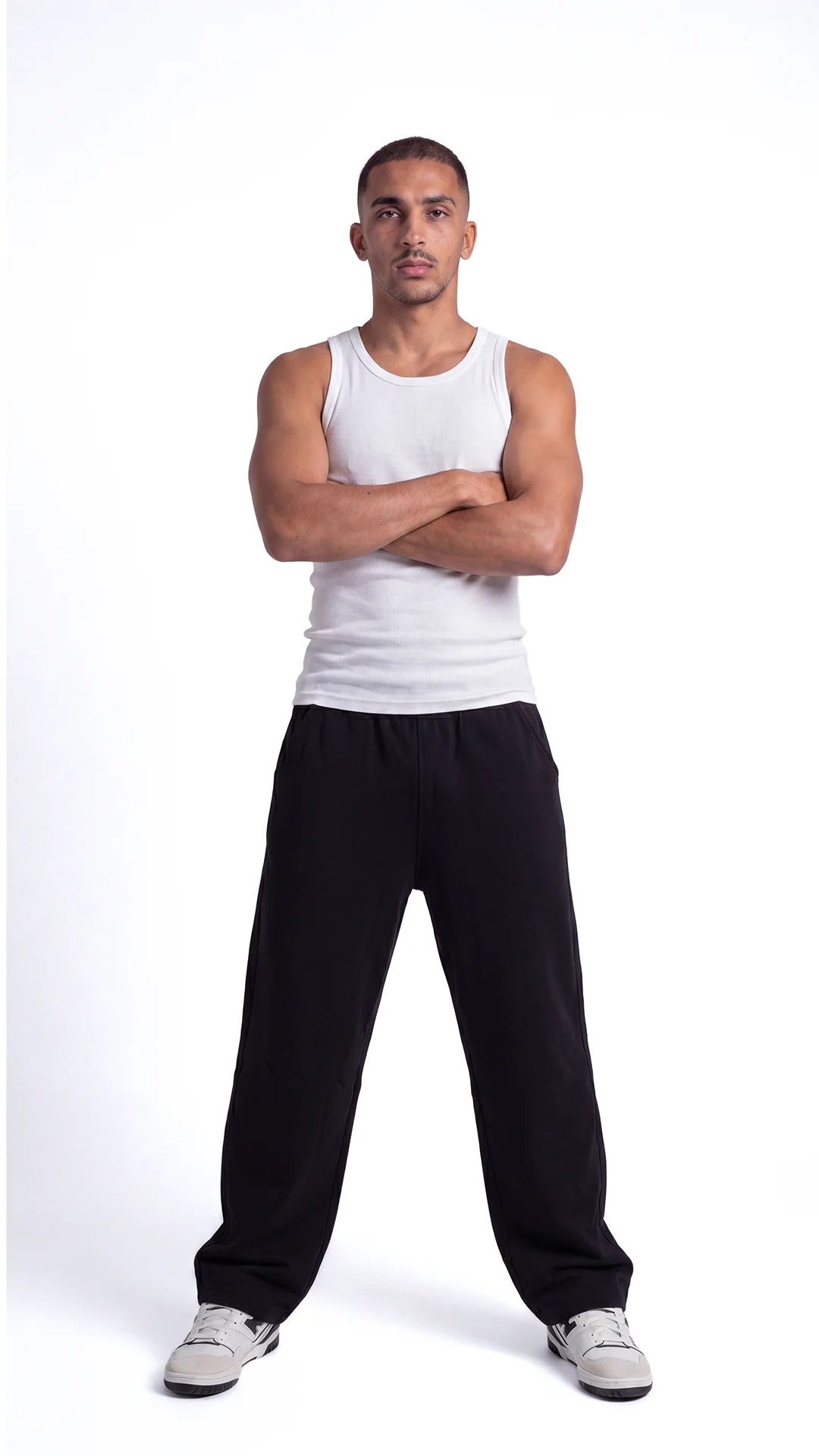 Wide Leg Sweatpants – Black