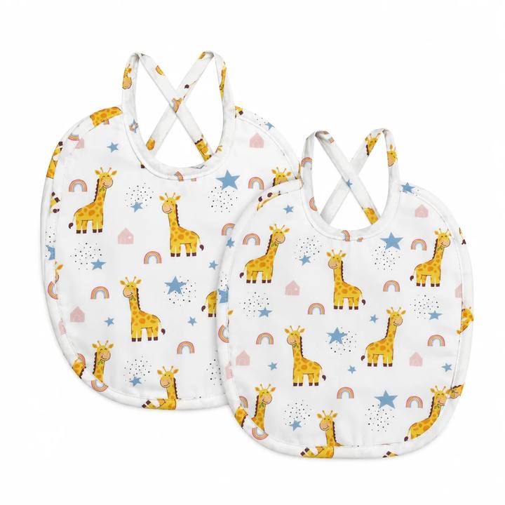 Little Giraffes Bib (Set of 2)