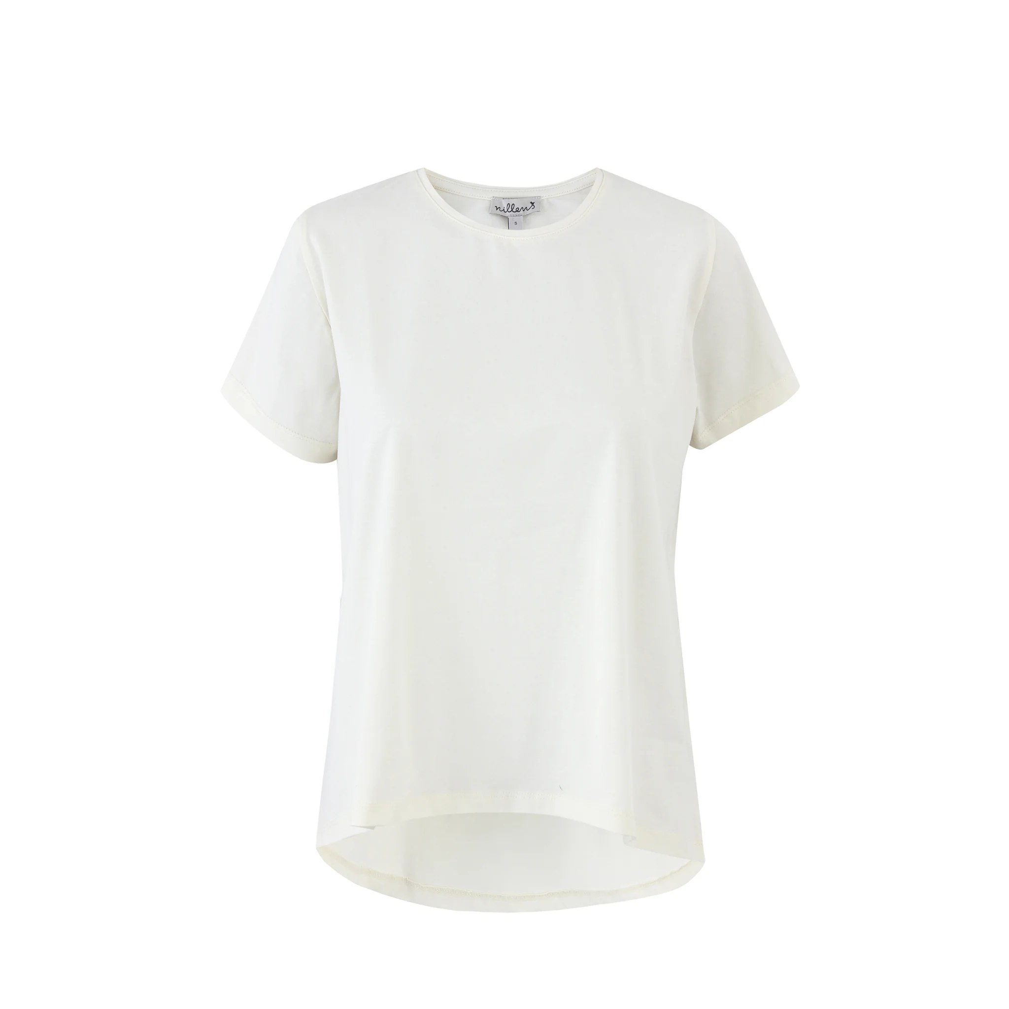 Cream Round Neck T-Shirt