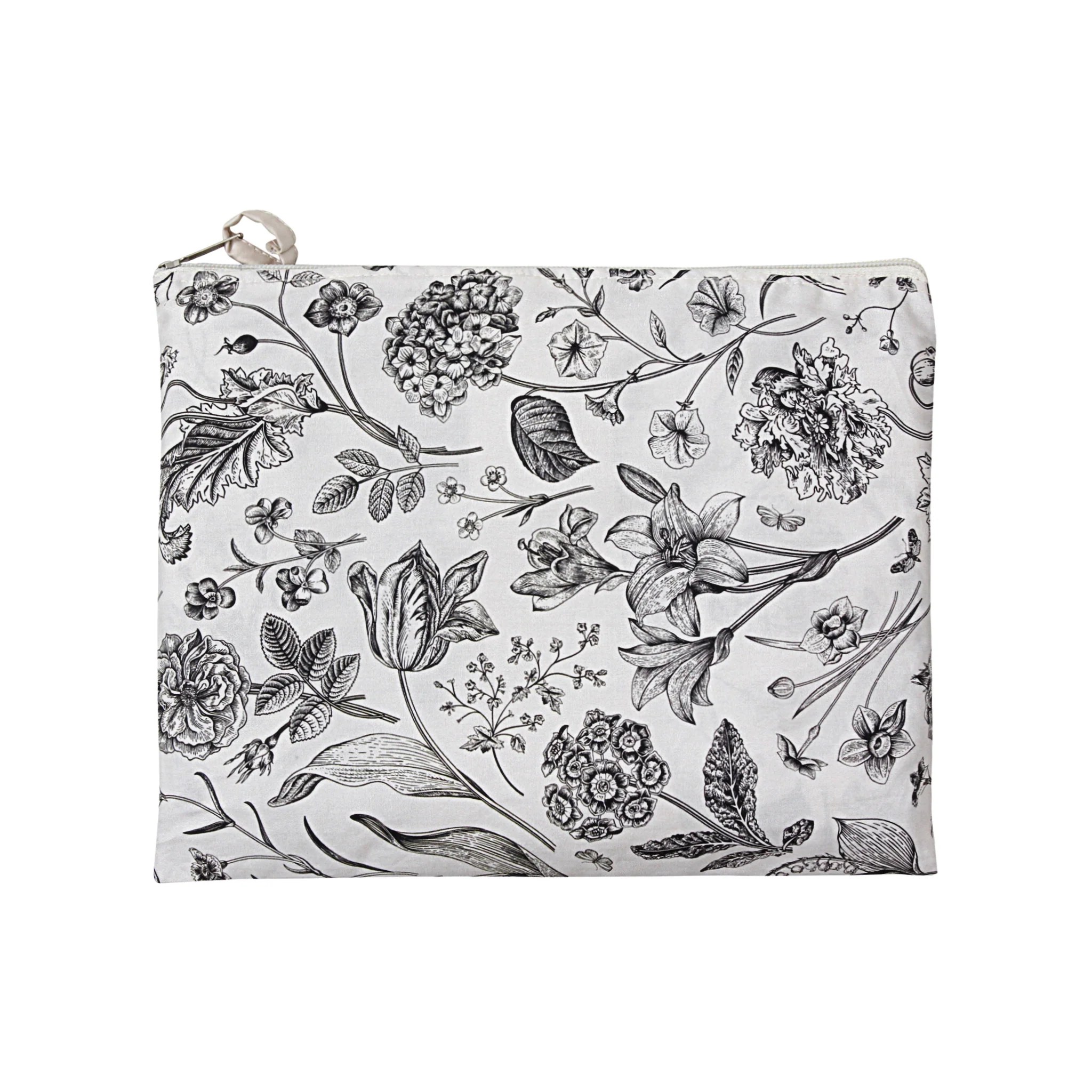 Graphite Florals Classic Cotton Kimono