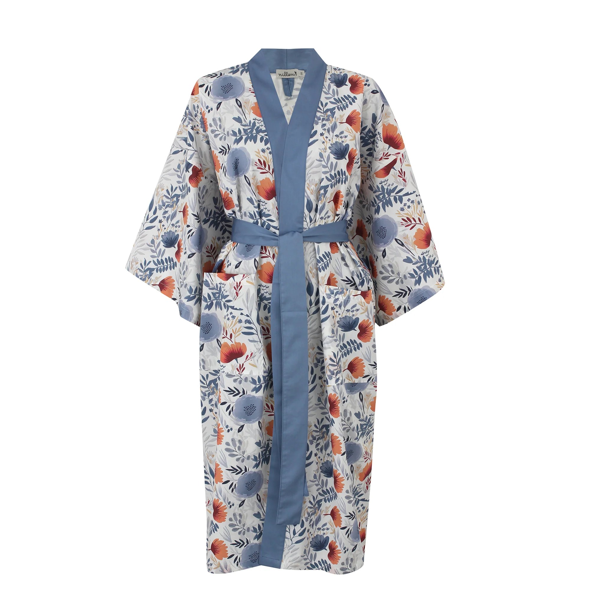 Dusk Flora Classic Cotton Kimono