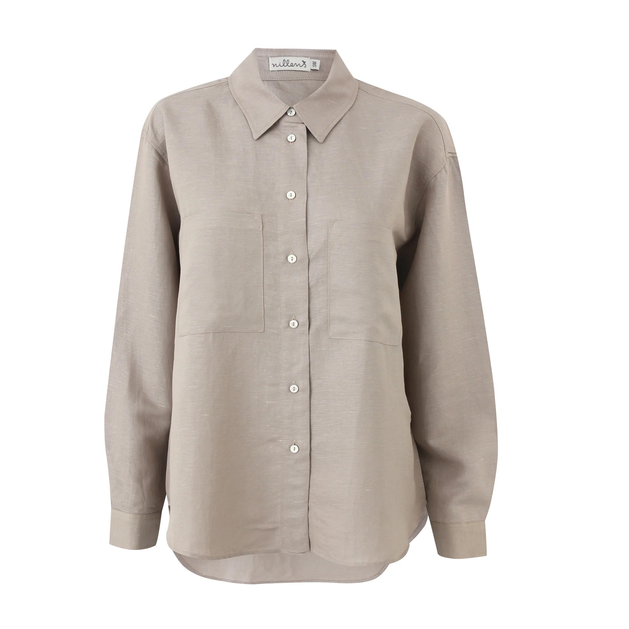Beige Sway Linen Shirt