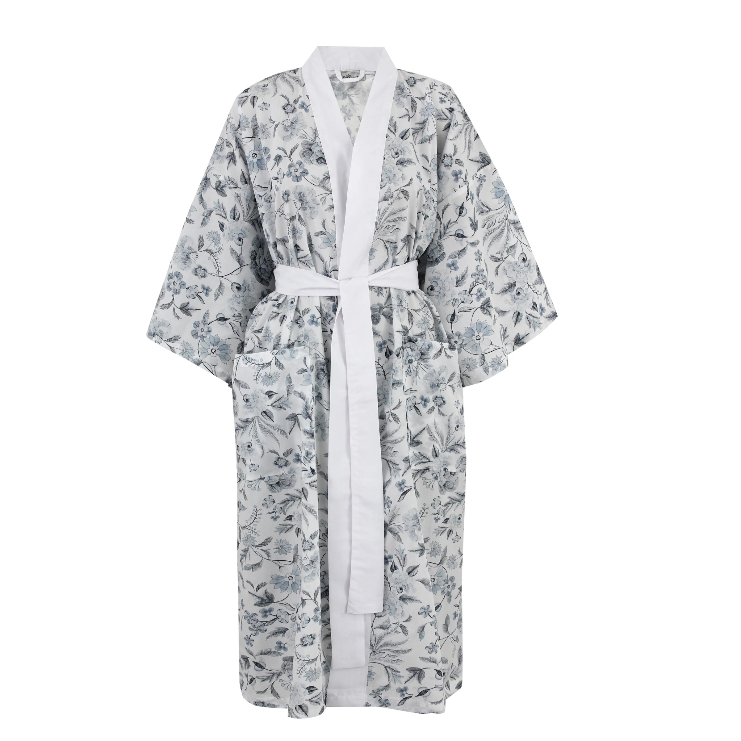 Grey Aasha Classic Cotton Kimono