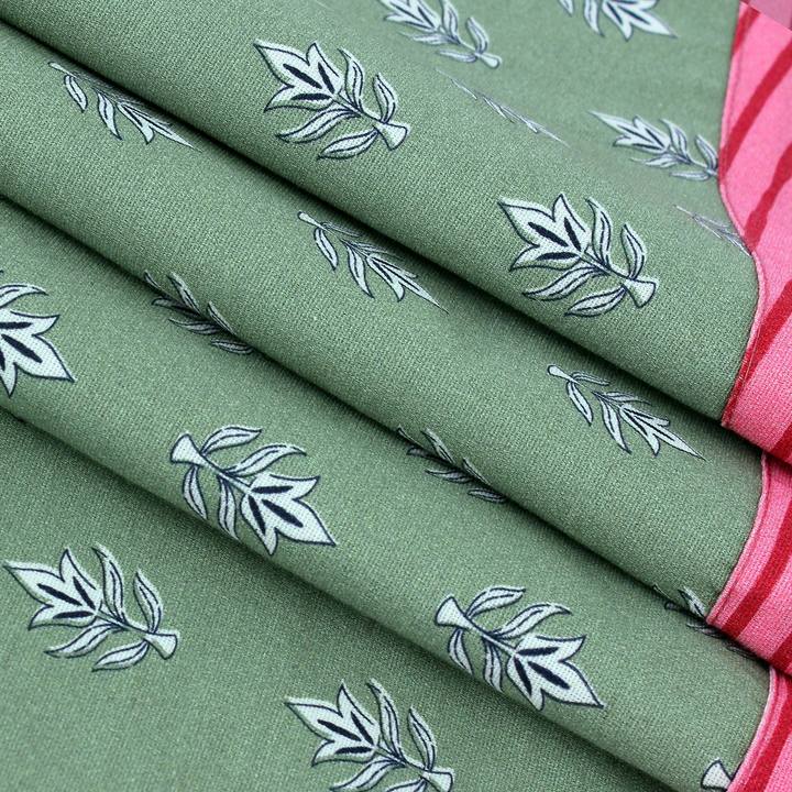 Olive Leaf Linen Kaftan Dress