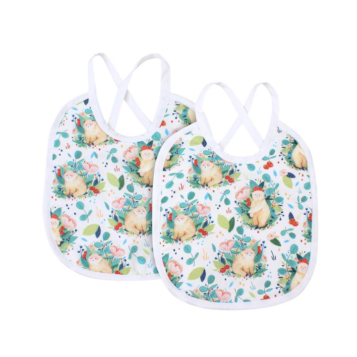Cuddly Teddy Bib (Set of 2)