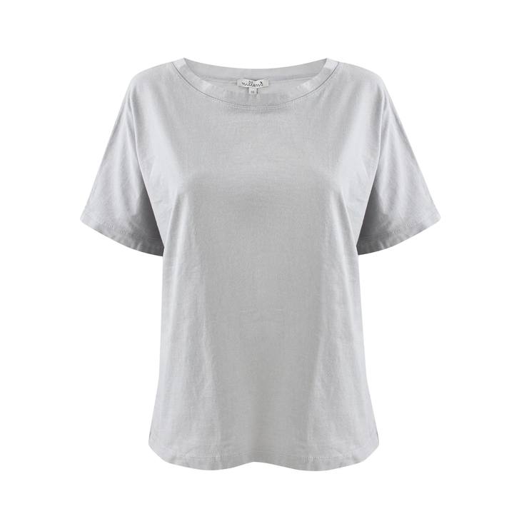 Grey Boat Neck Tee