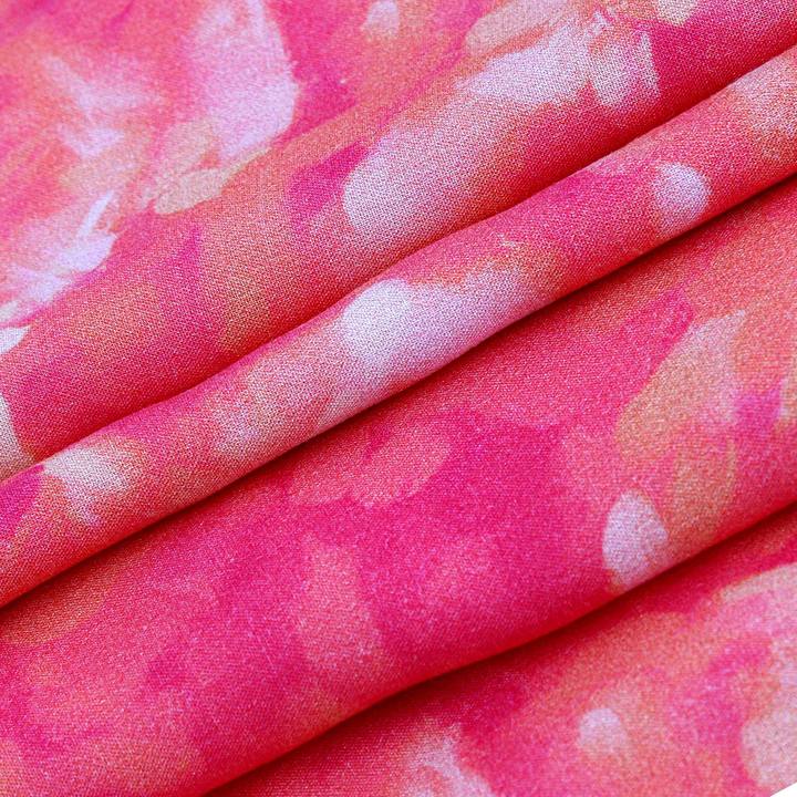 Pink Petal Strokes Short Set