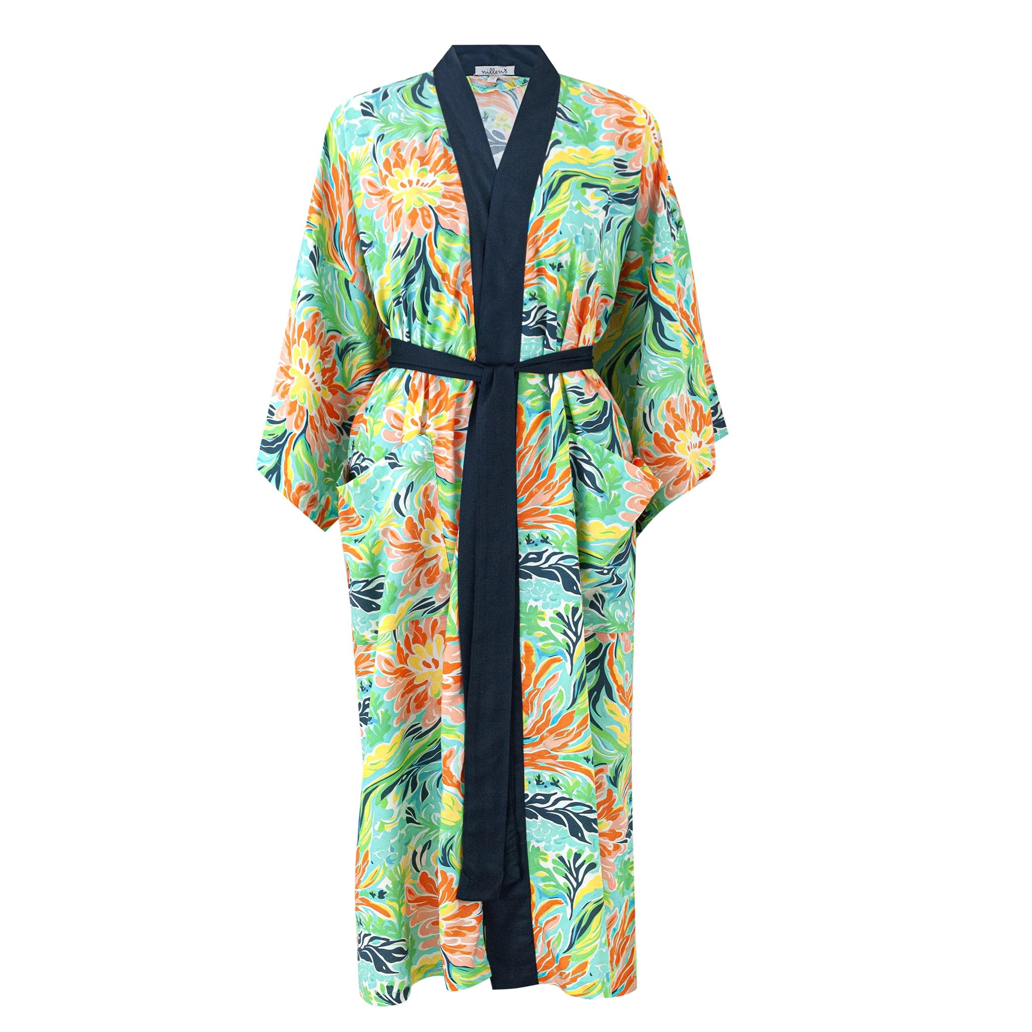 Tropical Reef Classic Viscose Kimono