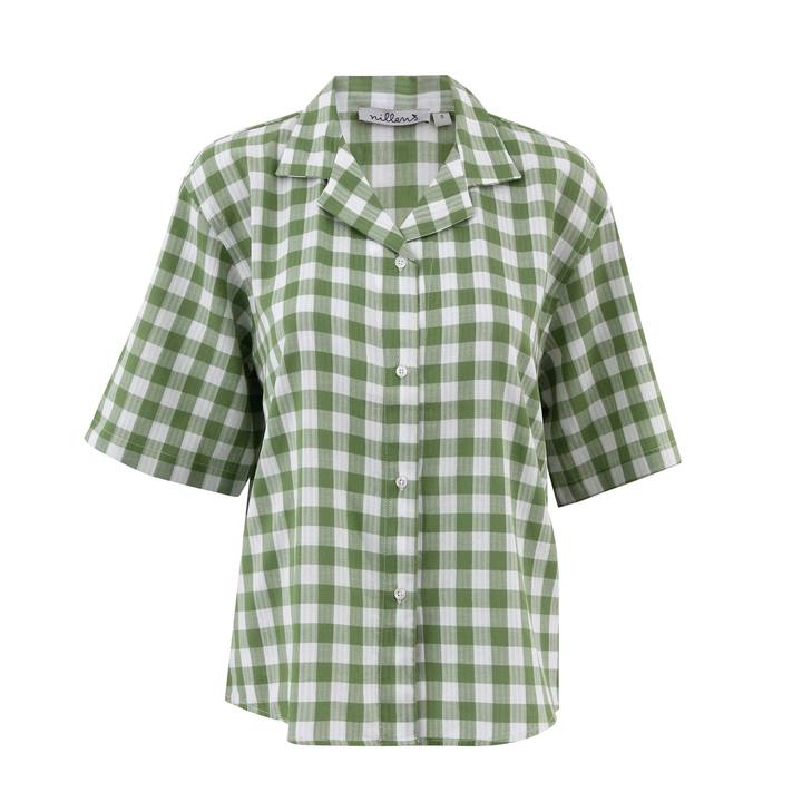 Green Checks Short Sleeve Shirt