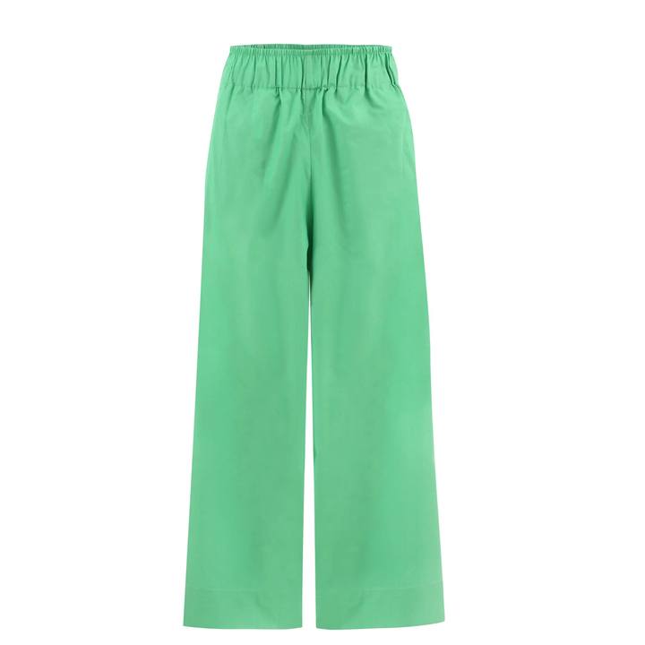 Light Green Cropped Wide Leg Pants