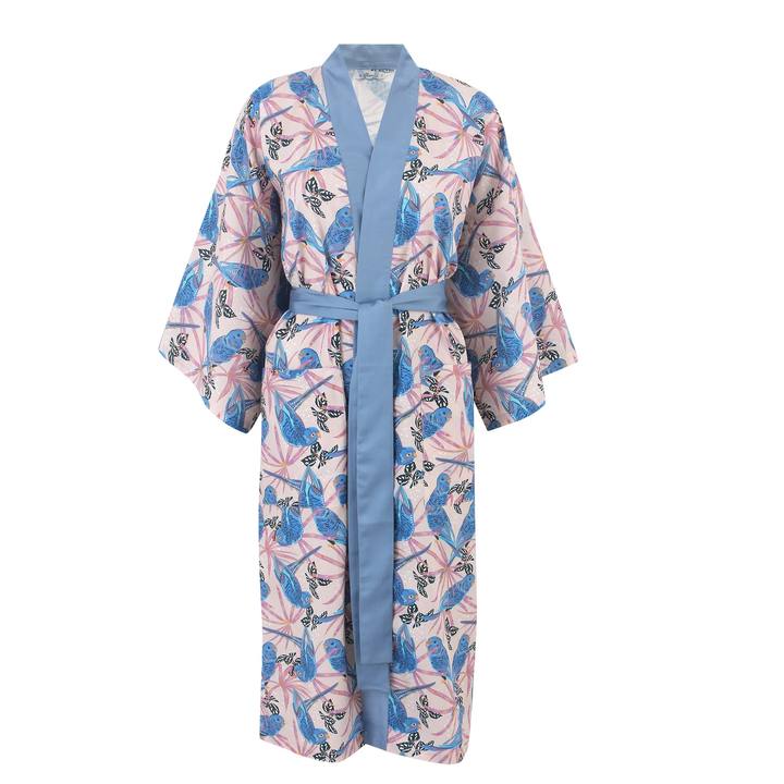 Pink Parakeet Classic Cotton Kimono