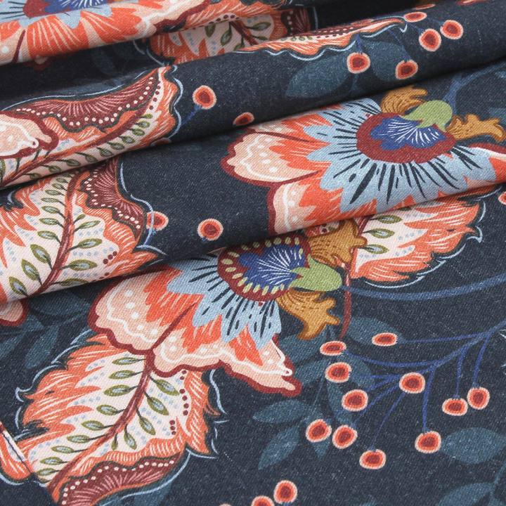 Midnight Bloom Warm Cotton Kimono