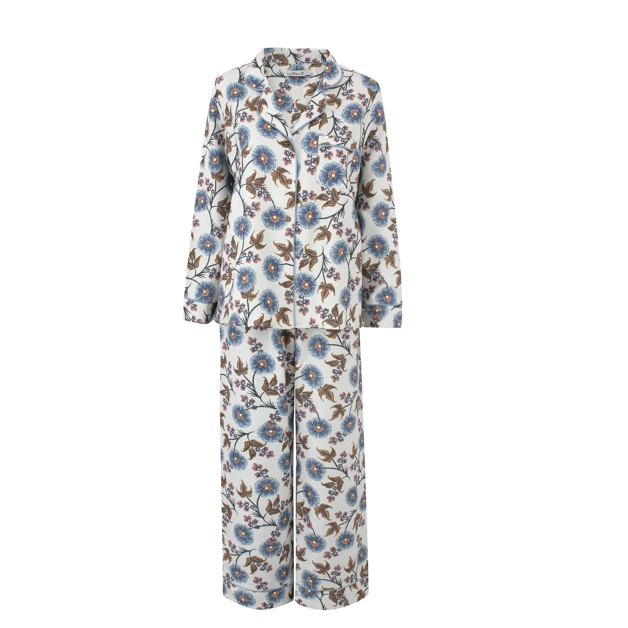 Blue Meadow Warm Cotton Pyjama Set