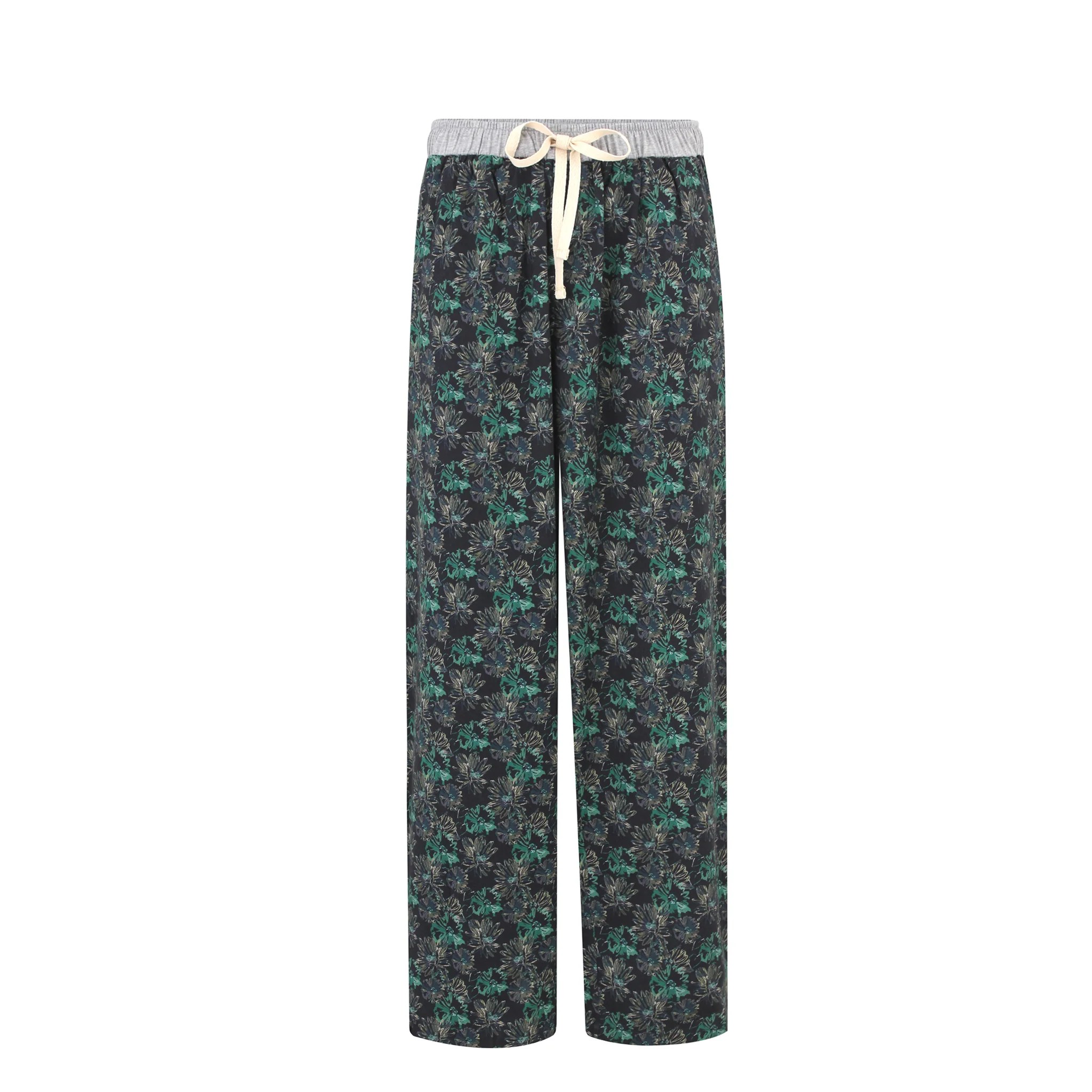 Noir Floral Pyjama Pants