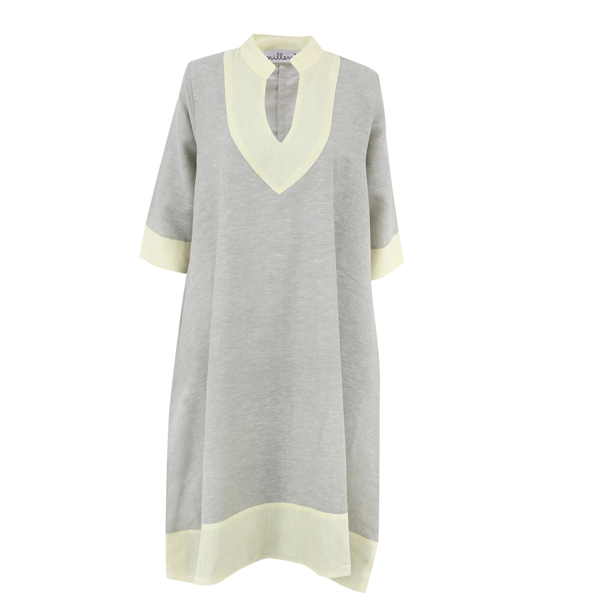 Pistachio/Lime Linen Kaftan