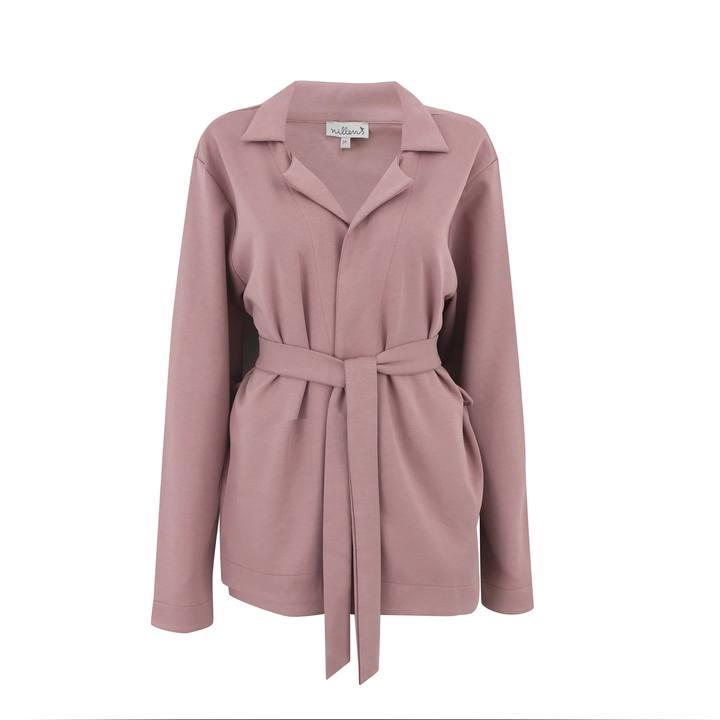 Dusty Rose Alma Belted Cardigan