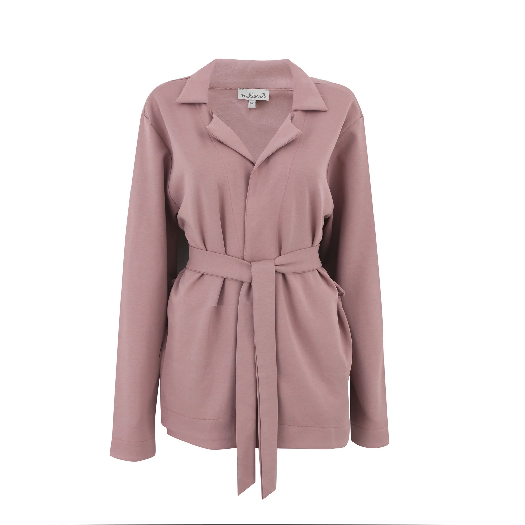 Dusty Rose Alma Belted Cardigan