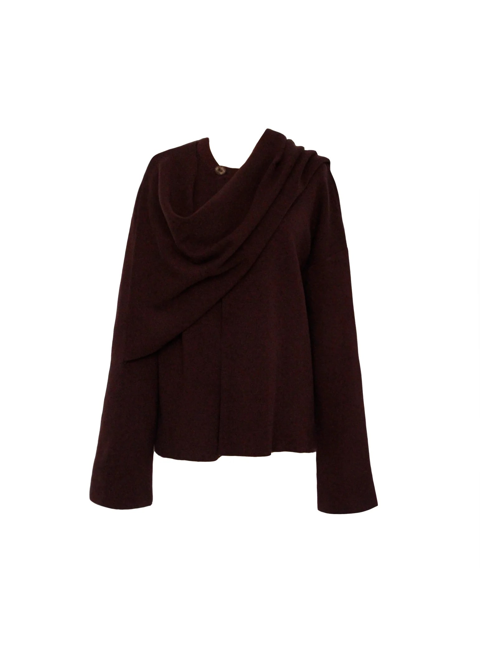 KNIT SCARF CARDIGAN