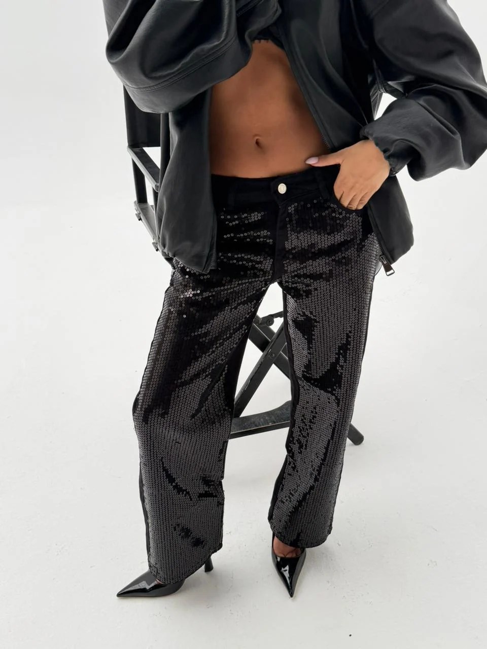 SEQUIN JEANS
