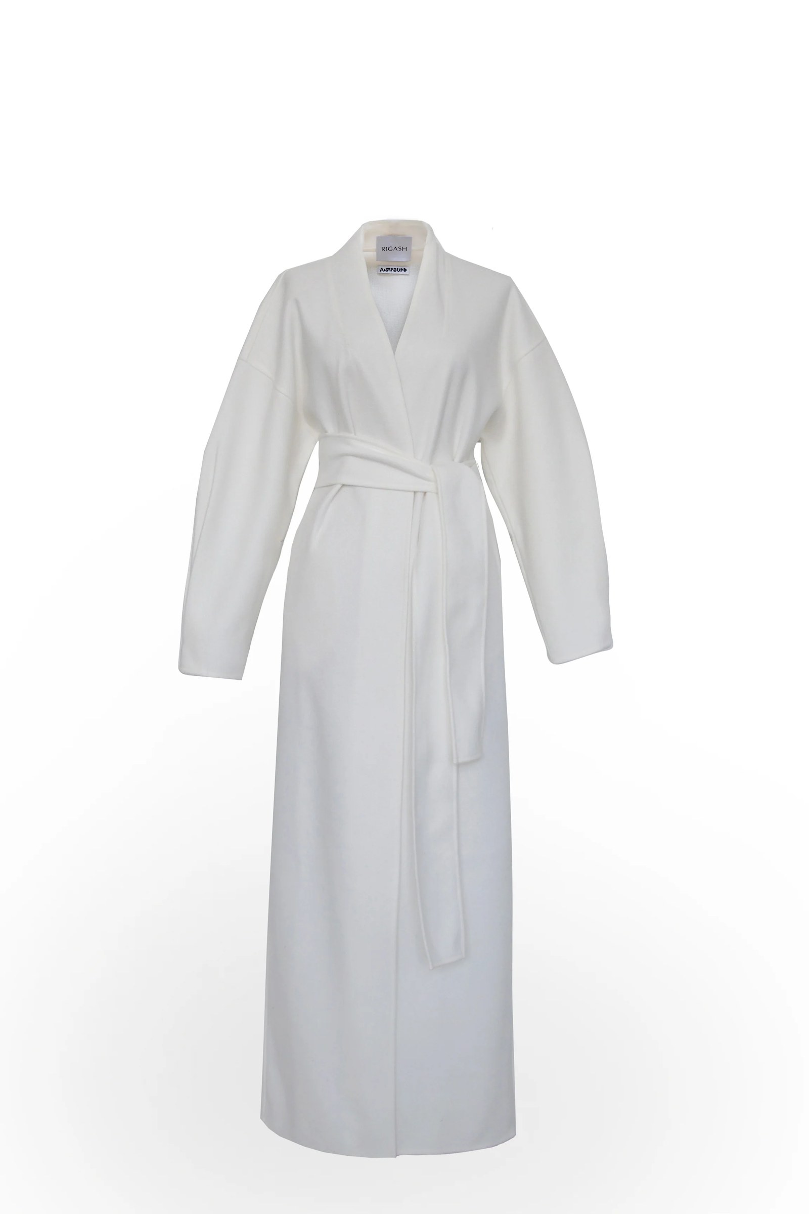 WHITE WOOL COAT