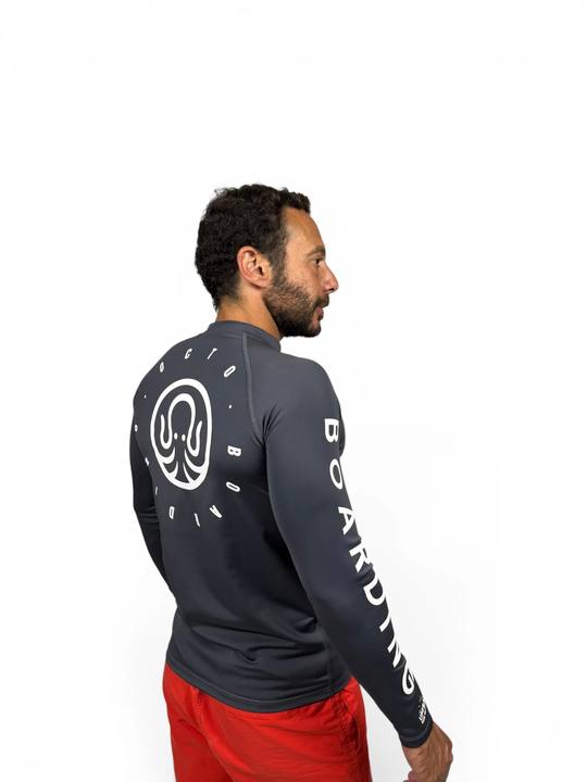Octo Rash Guard - Metallic Grey