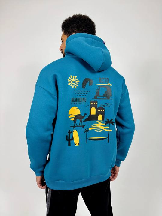 Ocean Blue - Red Sea Vibes Hoodie
