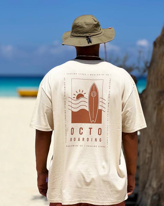 Chasing Stoke Oversized T-Shirt - Sandy Beige