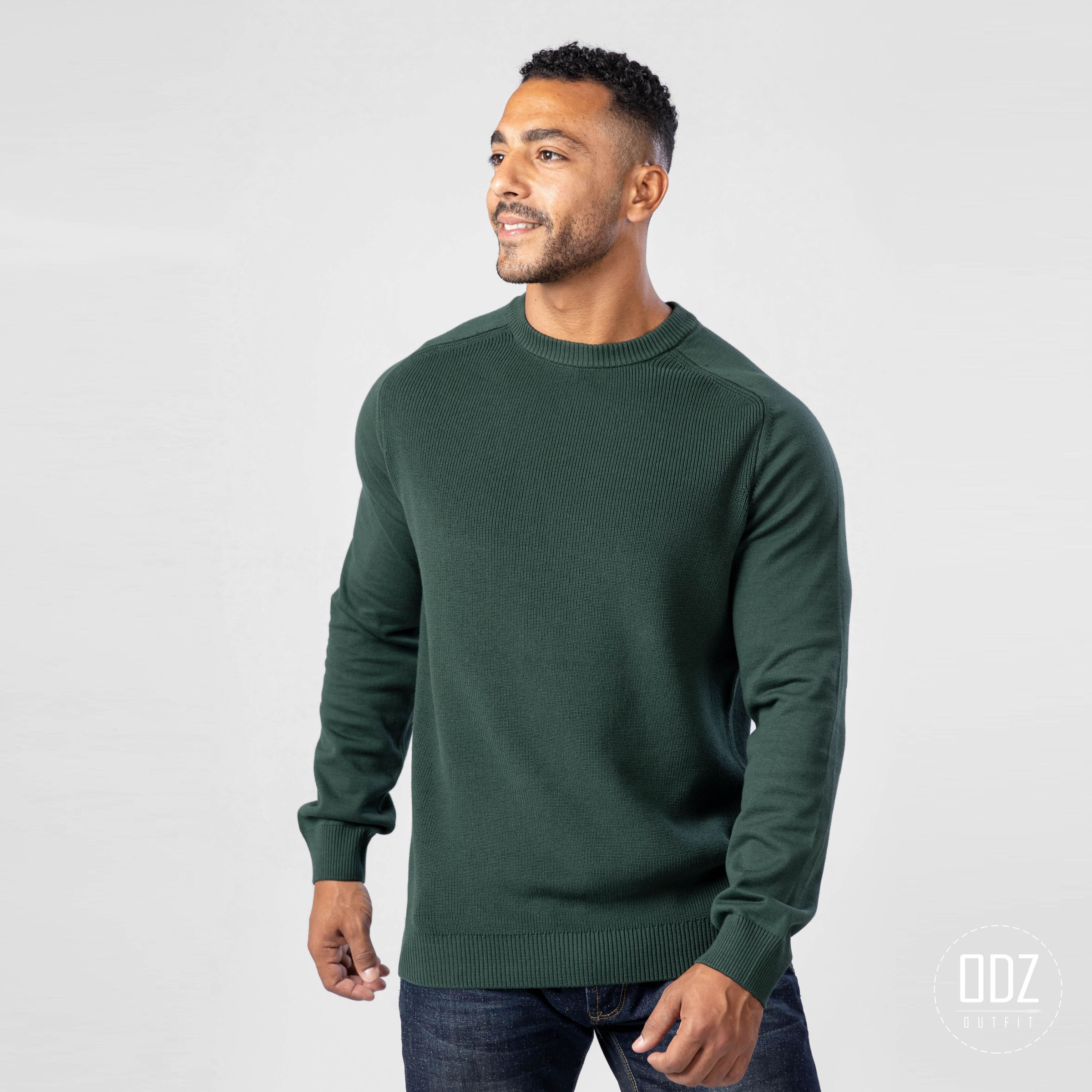 Ribbed Shoulder Pullover