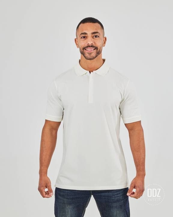 Core Zipper Polo T-shirt