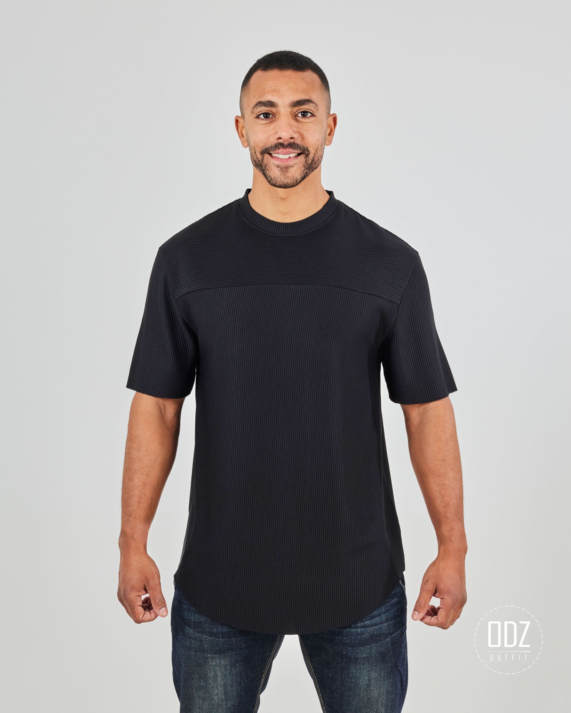 Bamboo Strips Curved T-shirt