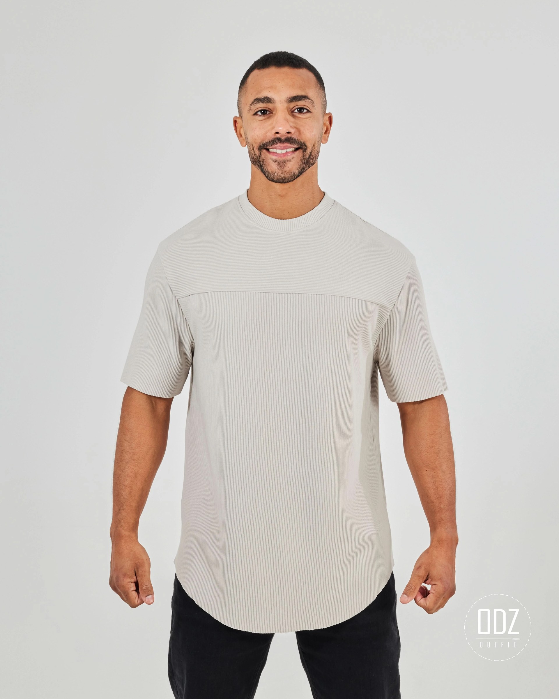Bamboo Strips Curved T-shirt