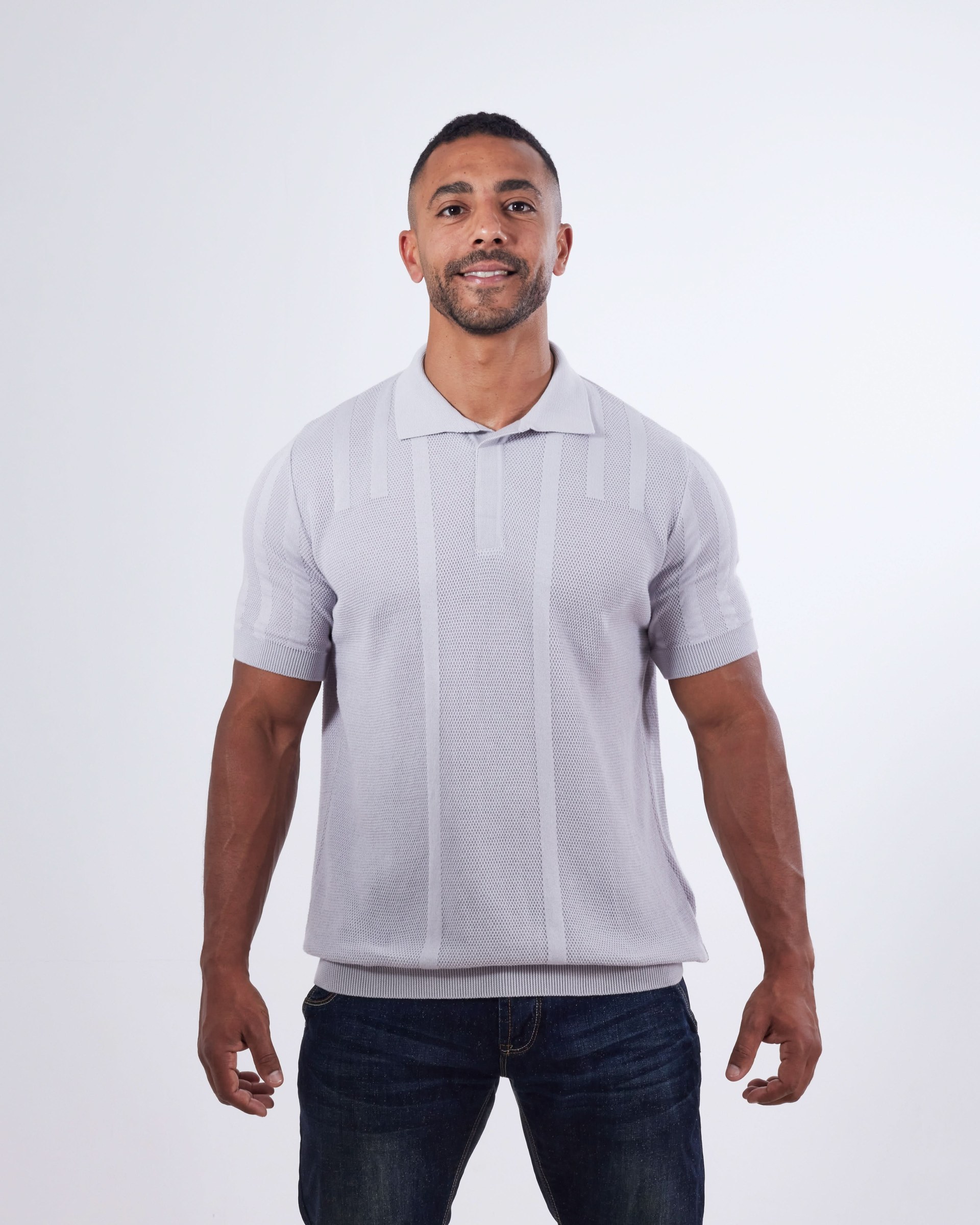 Flat Knitting Polo T-shirt