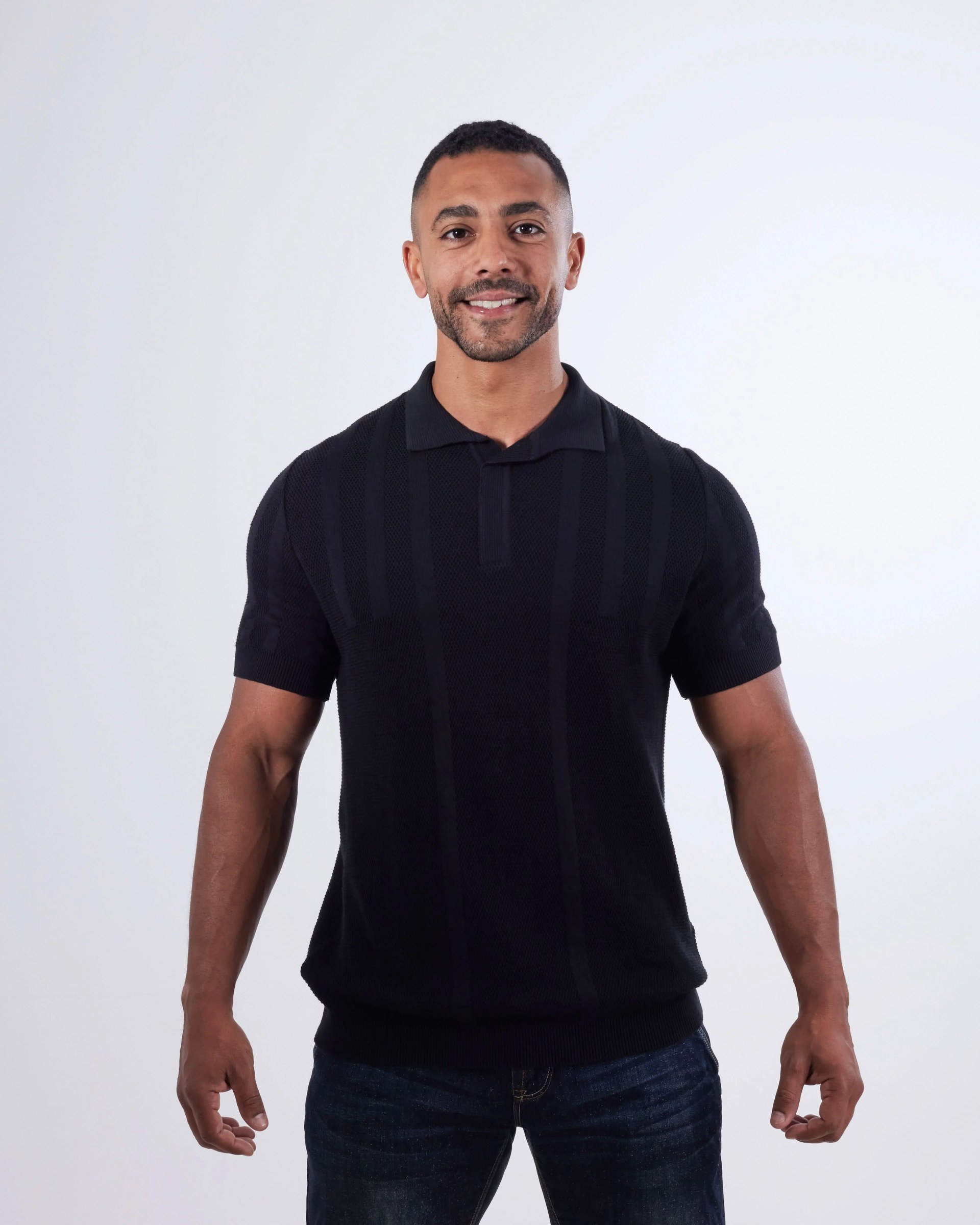 Flat Knitting Polo T-shirt