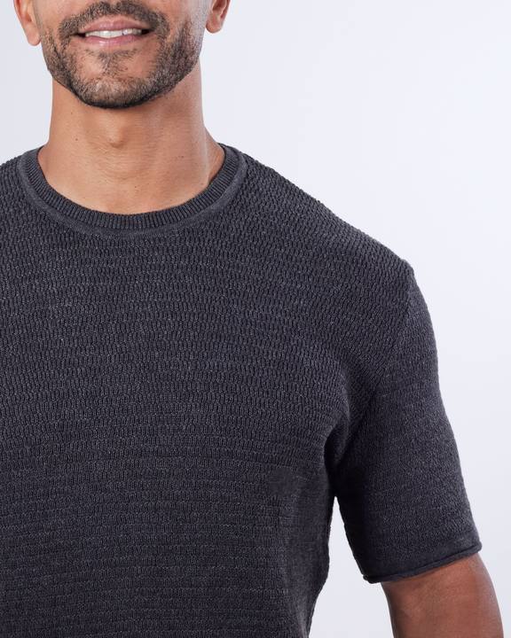 Flat Knitting Curved T-shirt