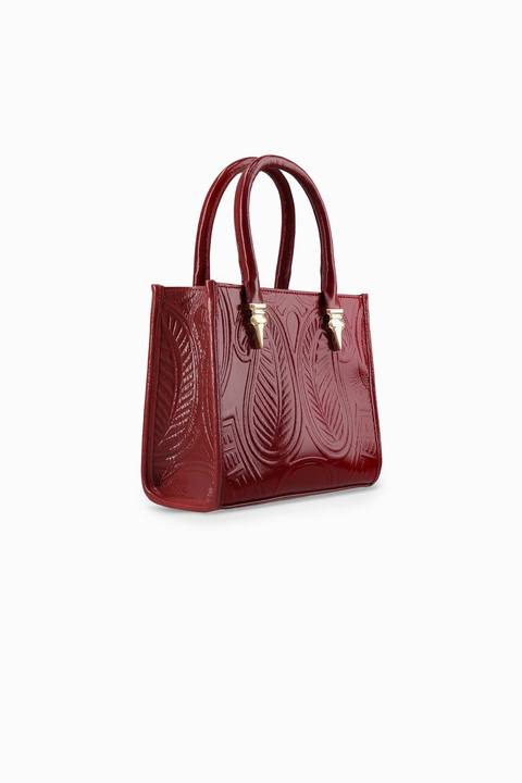 Embossed Mini Book Tote