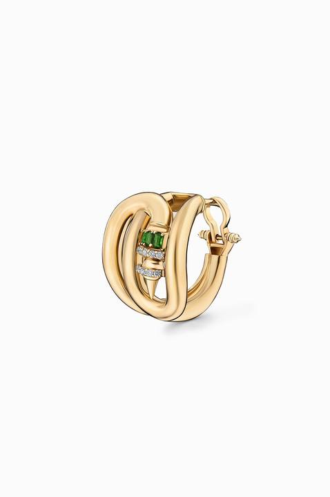 Intertwined Rod Hoop Earrings