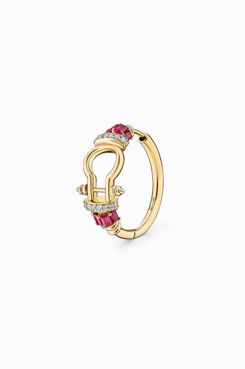 ANCHOR HOOP EARRING