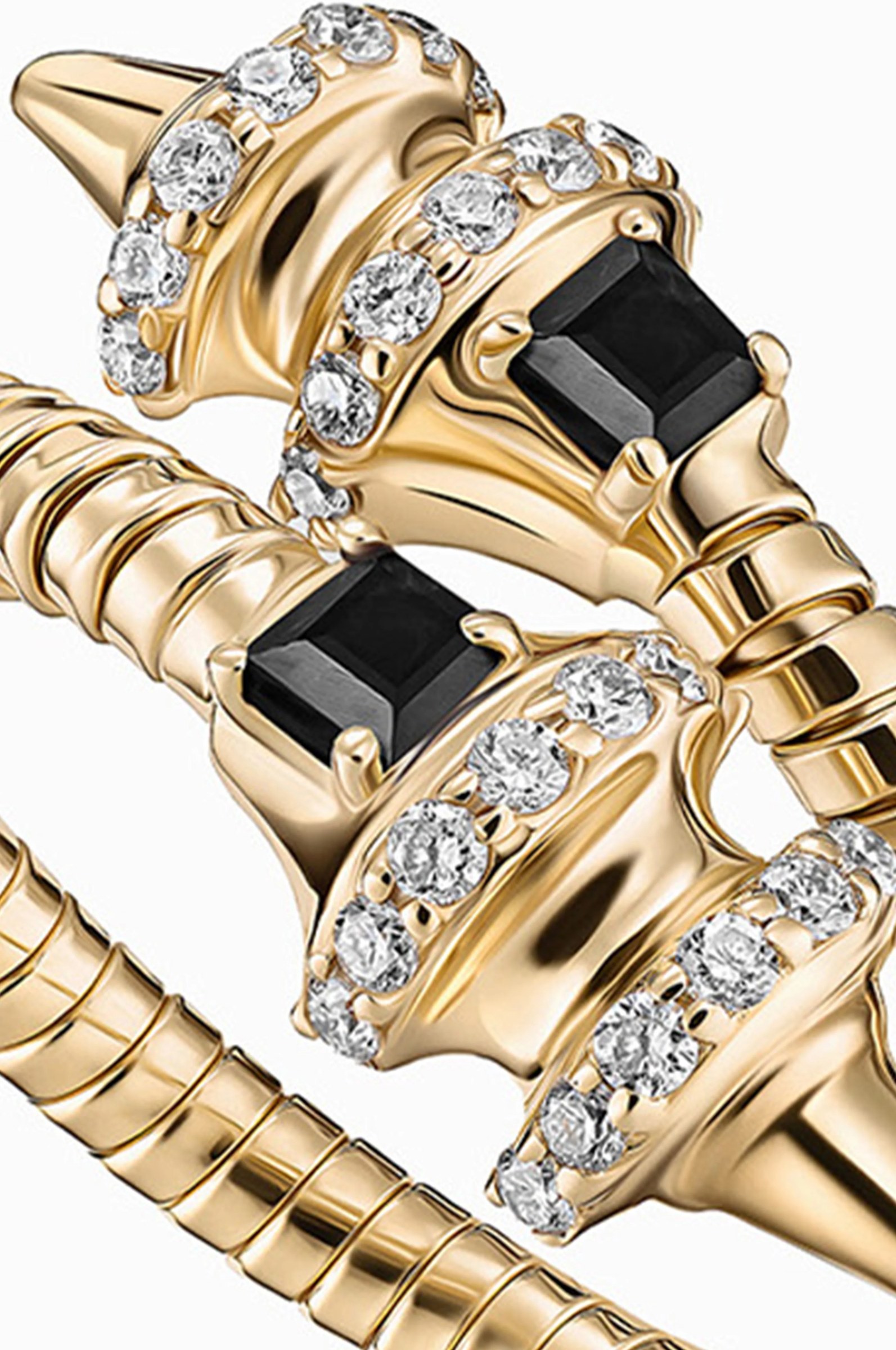 Snake Rod Swirly Ring