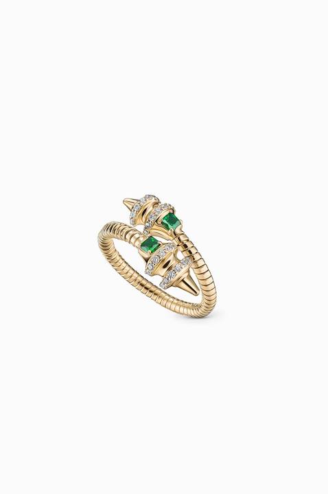 Snake Rod Swirly Ring