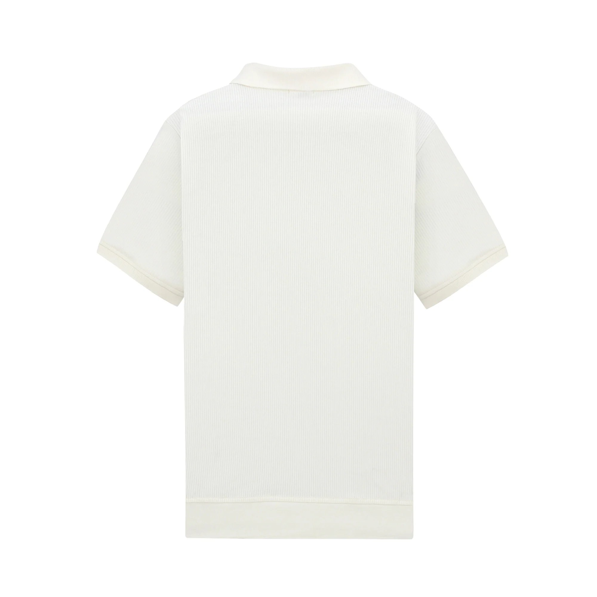 Off-White Ribbed Polo
