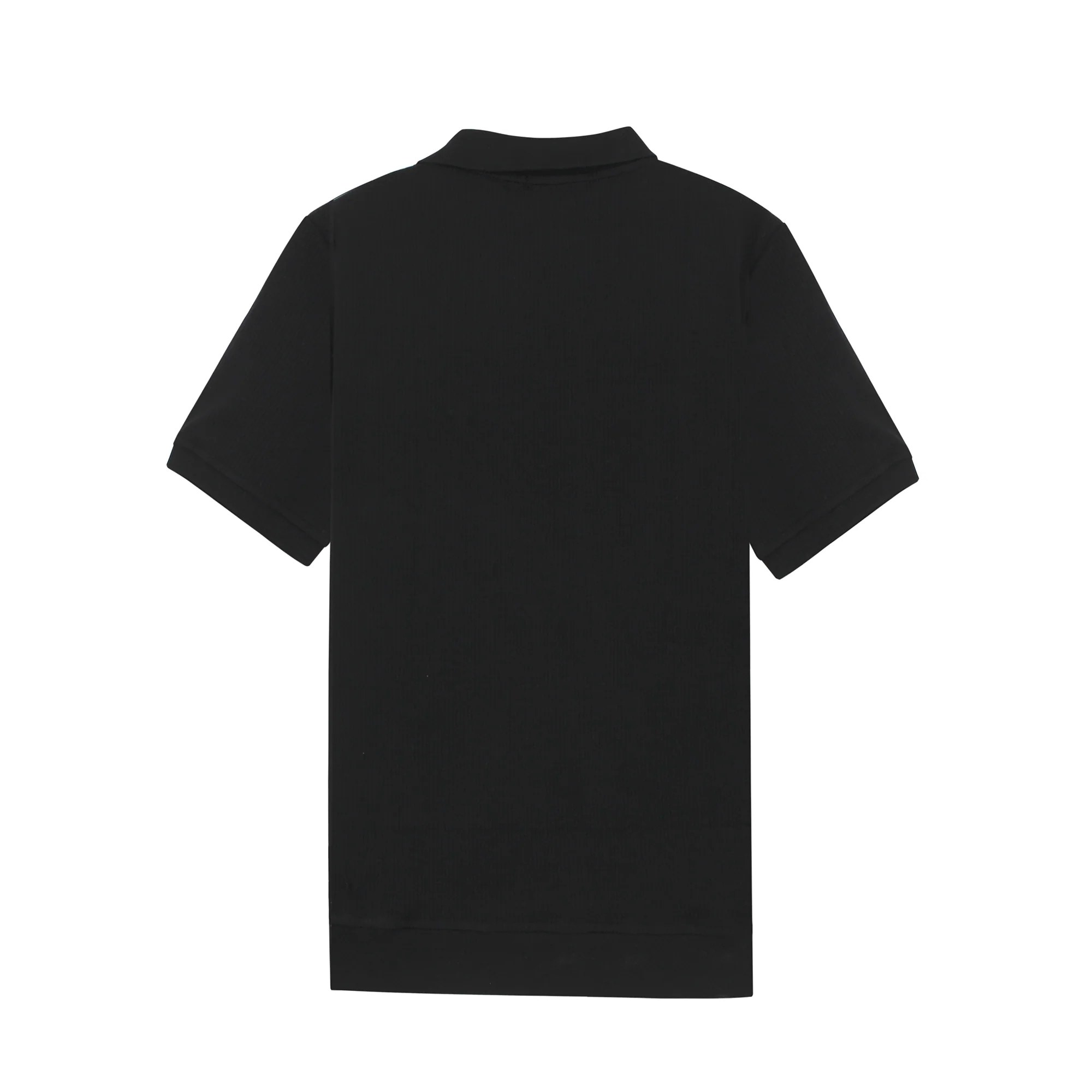 Black Ribbed Polo
