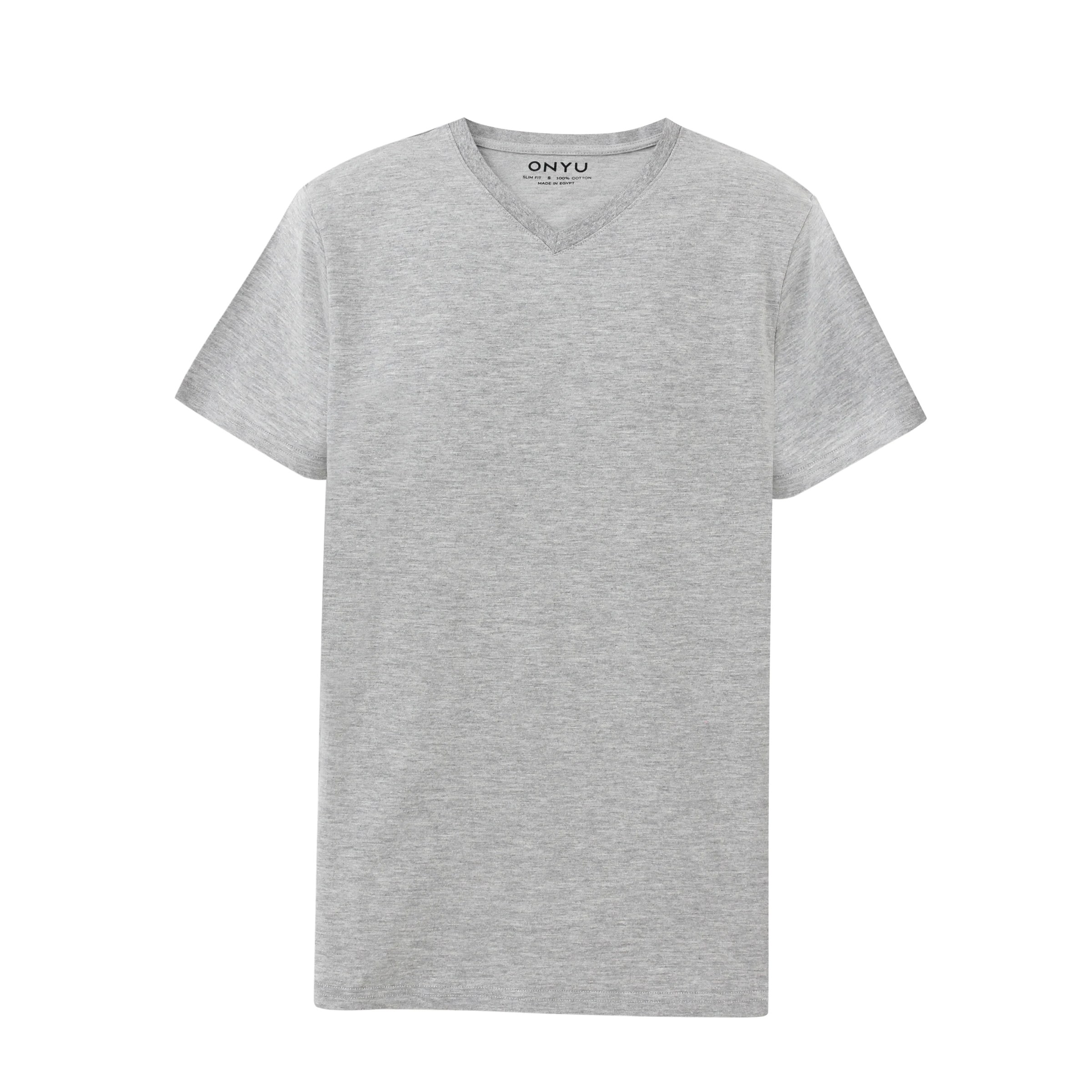 Grey V-Neck T-Shirt