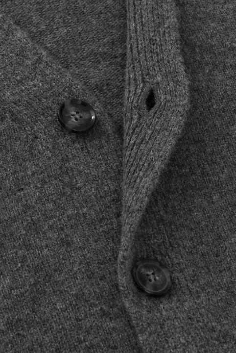 Dark Grey Wool Cardigan