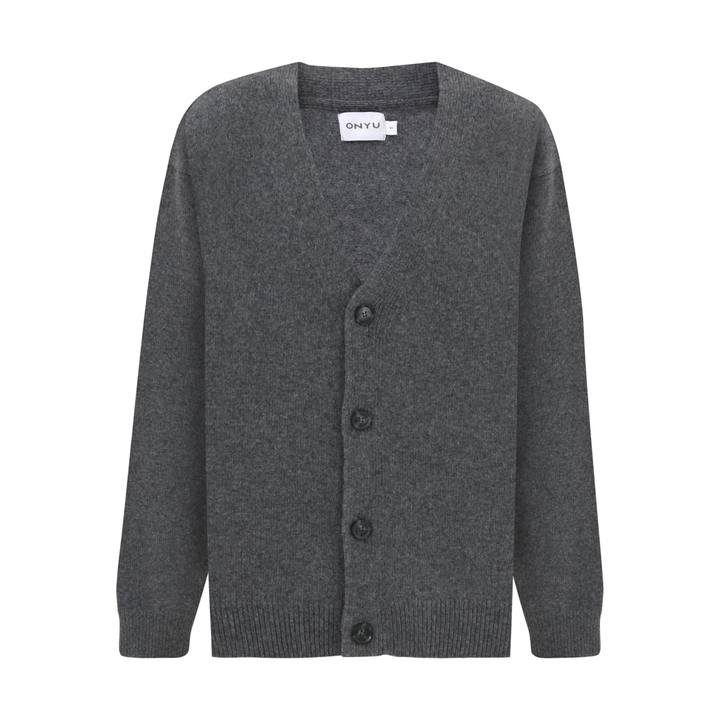 Dark Grey Wool Cardigan