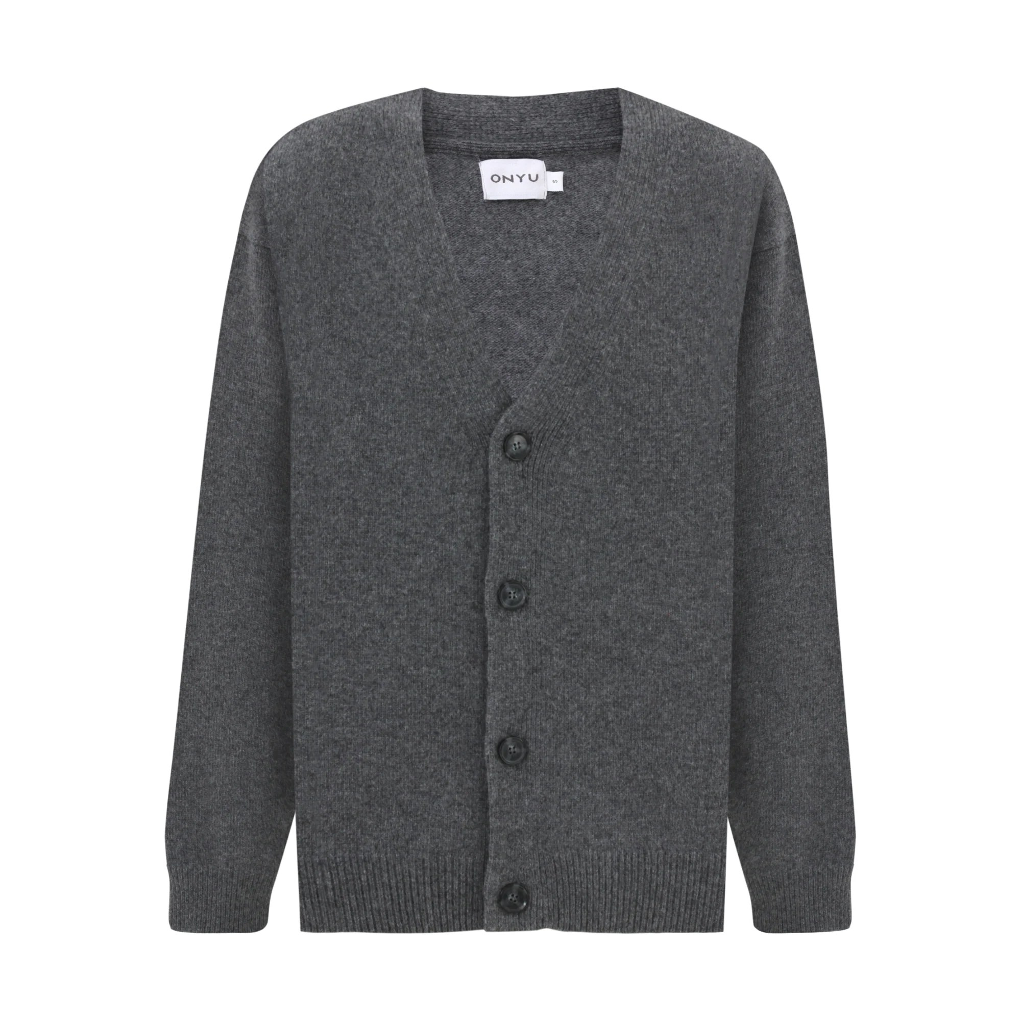 Dark Grey Wool Cardigan