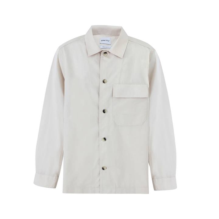 Ecru Poplin Overshirt